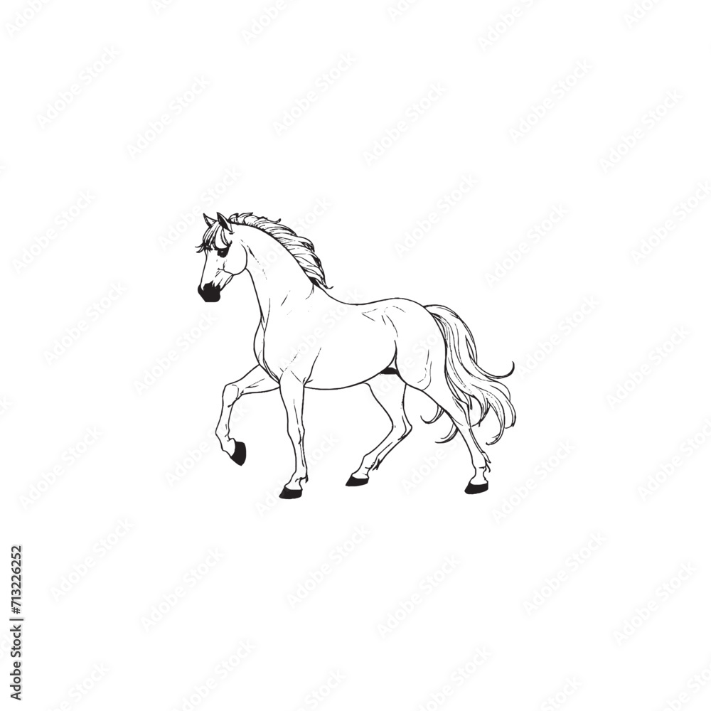 horse logo template vector ilustration