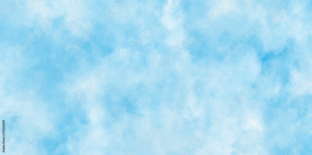 Blurry and cloudy blue sky background with clouds, cloudy light blue watercolor background with various natural clouds and smoke.digital illustration imitation of artificial stone,	