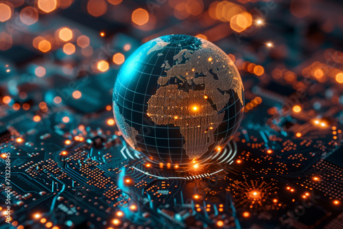 Active world trade drives the global market, fostering economic interdependence. The dynamic electronics market reflects rapid innovation, creating a competitive landscape. photo
