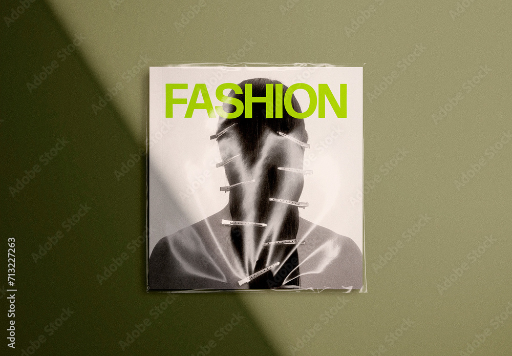 Square Magazine Mockup Stock Template | Adobe Stock