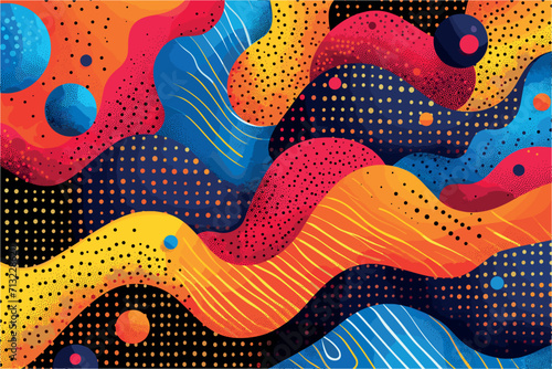 abstract art by artist and artist tim campbell, who is using color on the background