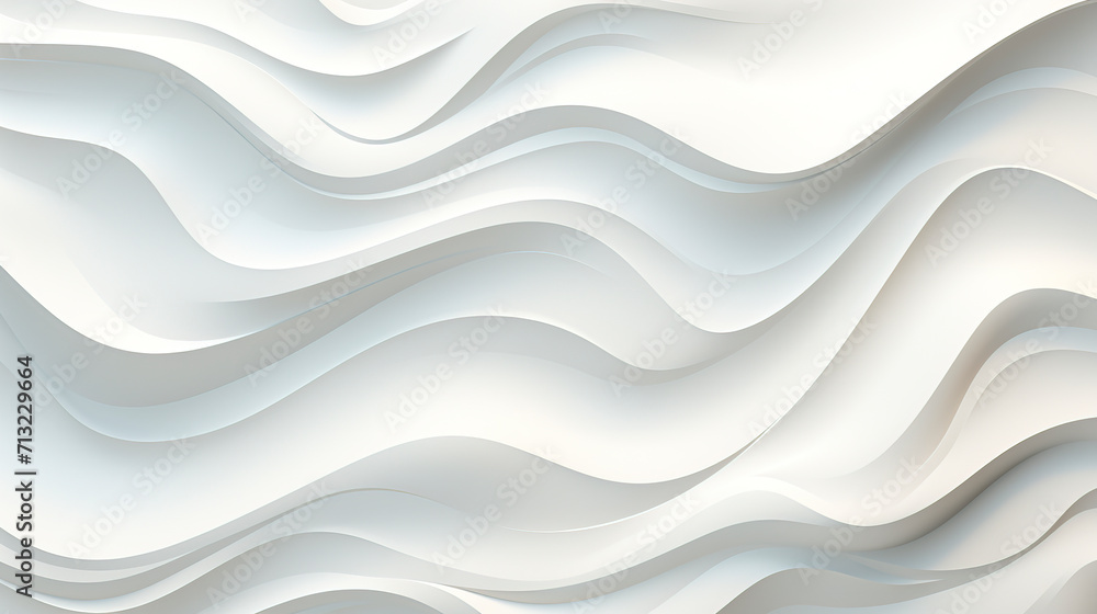 Organic White Abstract Curves and Cutouts Design created with Generative AI technology Organic White Abstract Curves and Cutouts Design created with Generative AI technology