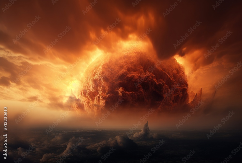 Exploding planet Earth