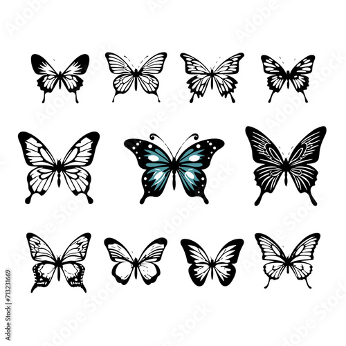 butterfly silhouette, butterfly svg, butterfly png, butterfly illustration, butterfly clipart, butterfly, insect, wing, nature, animal, fly, beauty, wings, swallowtail, yellow, vector, macro, summer,  © Feroza Bakht 