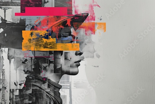 Obraz na płótnie Art Meets Technology: Traditional Canvas with Modern UI
w salonie
