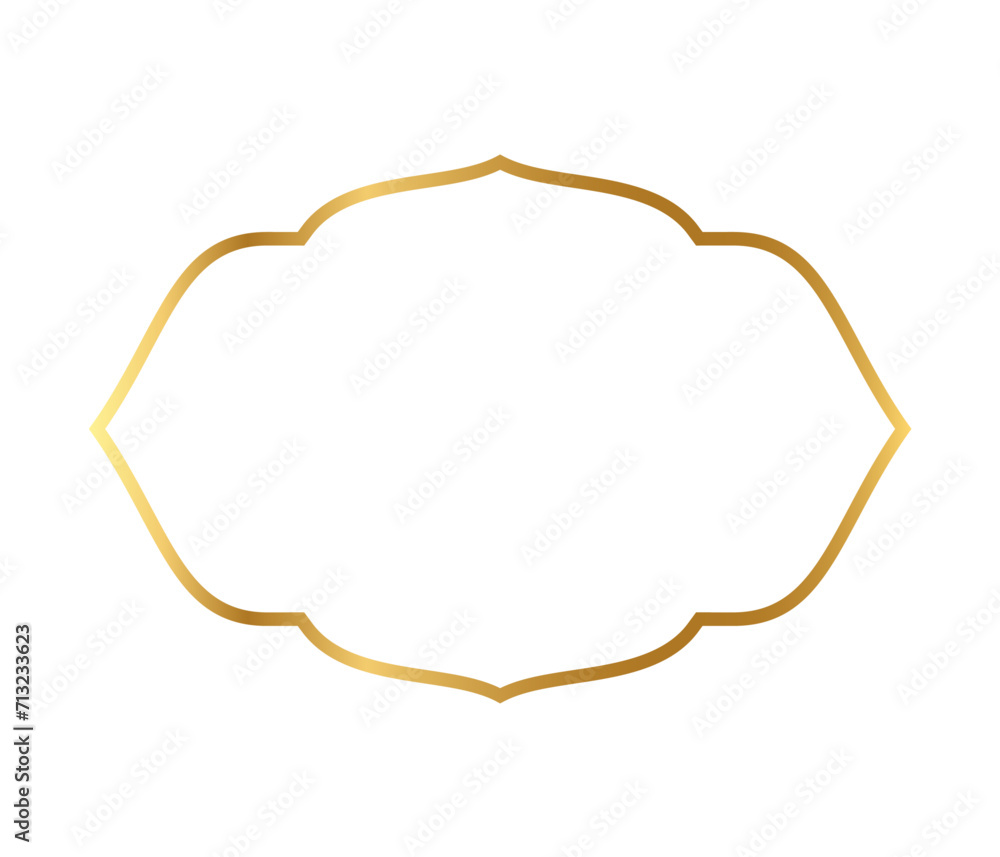 Realistic golden frame Realistic golden frame