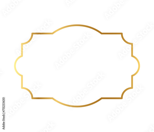 Realistic golden frame	