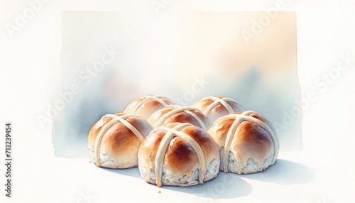 Easter. Good Friday. Hot cross buns