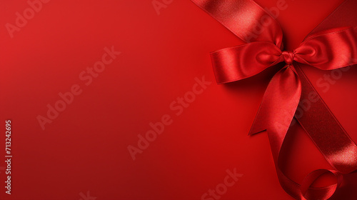 Stylish Monochrome Concept for World AIDS Day with Red Ribbon on a Captivating Isolated Background - Perfect Copy Space for Text or Promotional Content