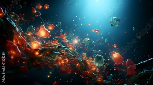 Illustration of a Bacteria - Generative AI  8K  