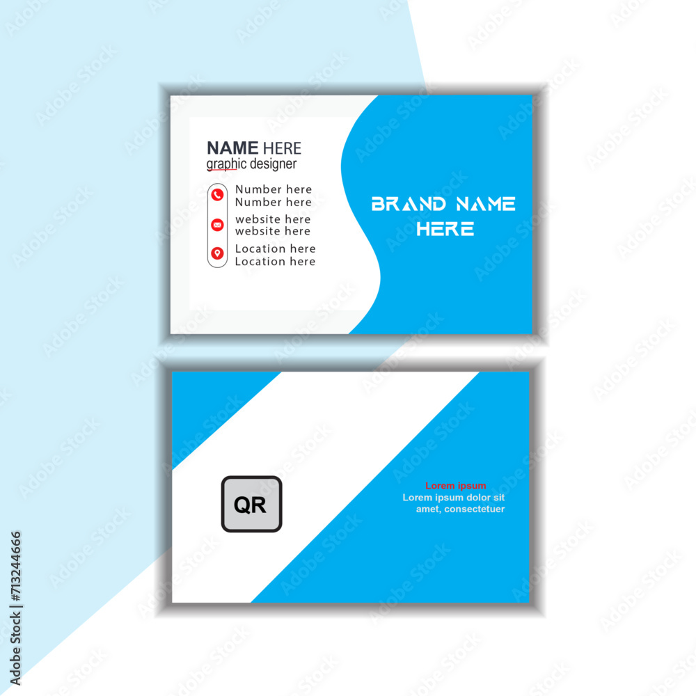 professional business card template design modren business card 

