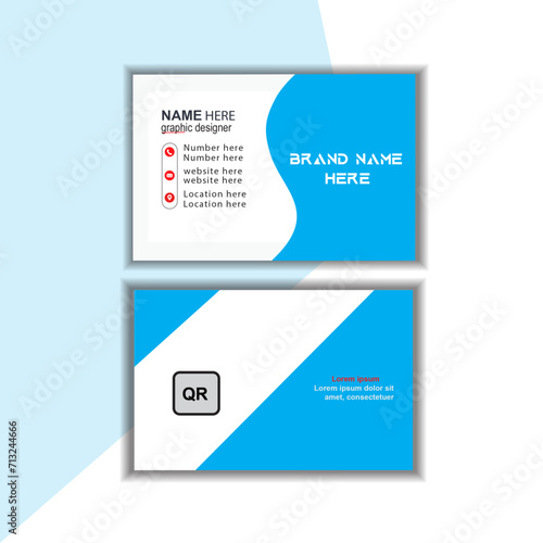 professional business card template design modren business card