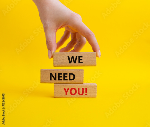 Fotografía We need you symbol