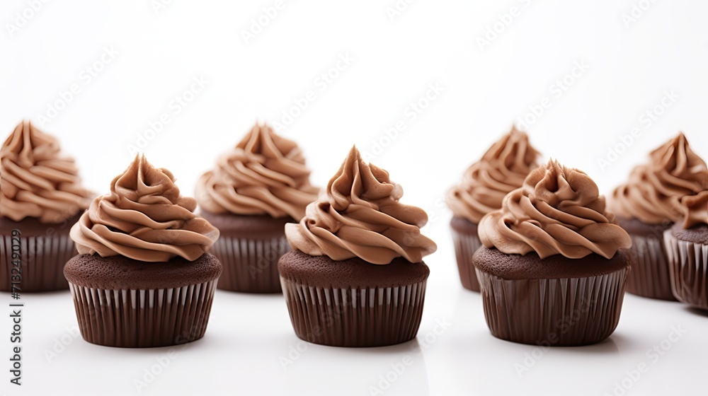 Professional food photography of Chocolate cupcakes Professional food photography of Chocolate cupcakes