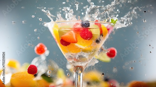 Professional food photography of Fruit cocktail