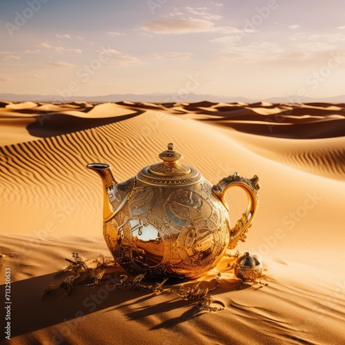 teapot on the beach