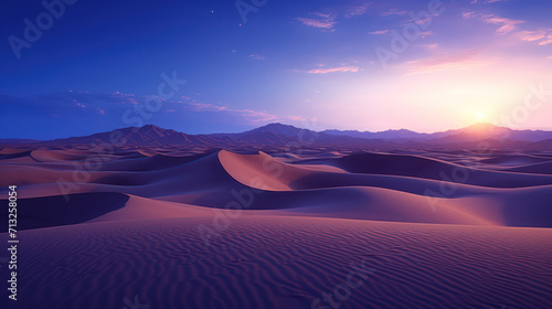 Tranquil Desert Sands  A Scenic Landscape of Dramatic Beauty