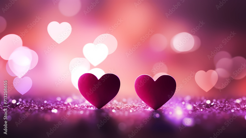 Valentine's Day background with hearts, love and romance background Valentine's Day background with hearts, love and romance background
