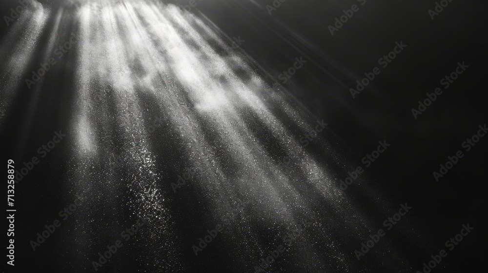Black background with a light shining obliquely from above Black background with a light shining obliquely from above
