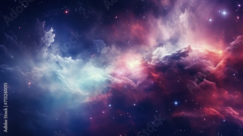 Colorful Nebula in Scifi Universe, Background, Wallpaper