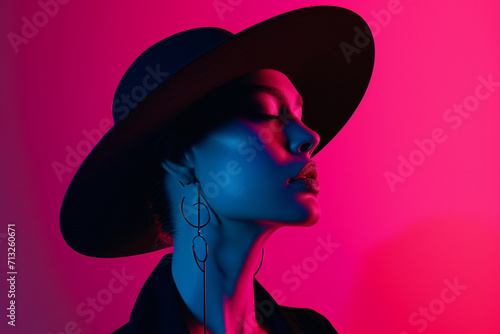 3D portrait of a high fashion woman 