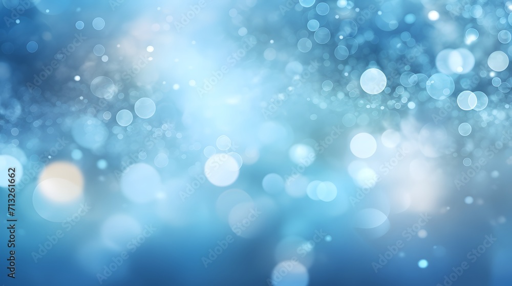 Abstract light blue bokeh background
