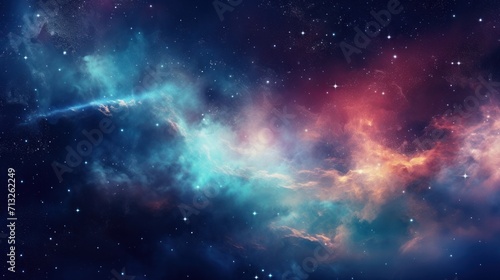 Colorful Nebula in Scifi Universe, Background, Wallpaper