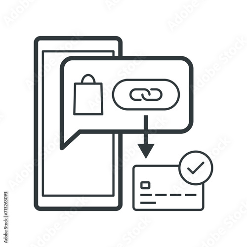 Online shopping and payment link