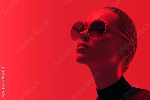 3D portrait of a high fashion woman	