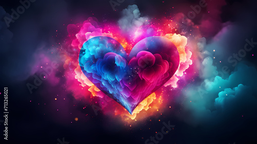 Valentine s Day  love and romance background  background with heart shapes