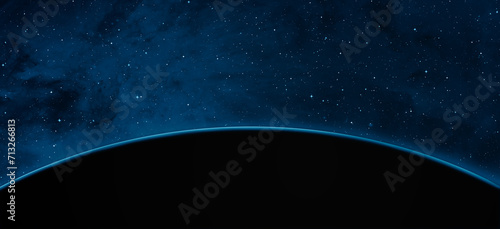 Fototapeta Naklejka Na Ścianę i Meble -  Planet Earth with a spectacular dark sunset 