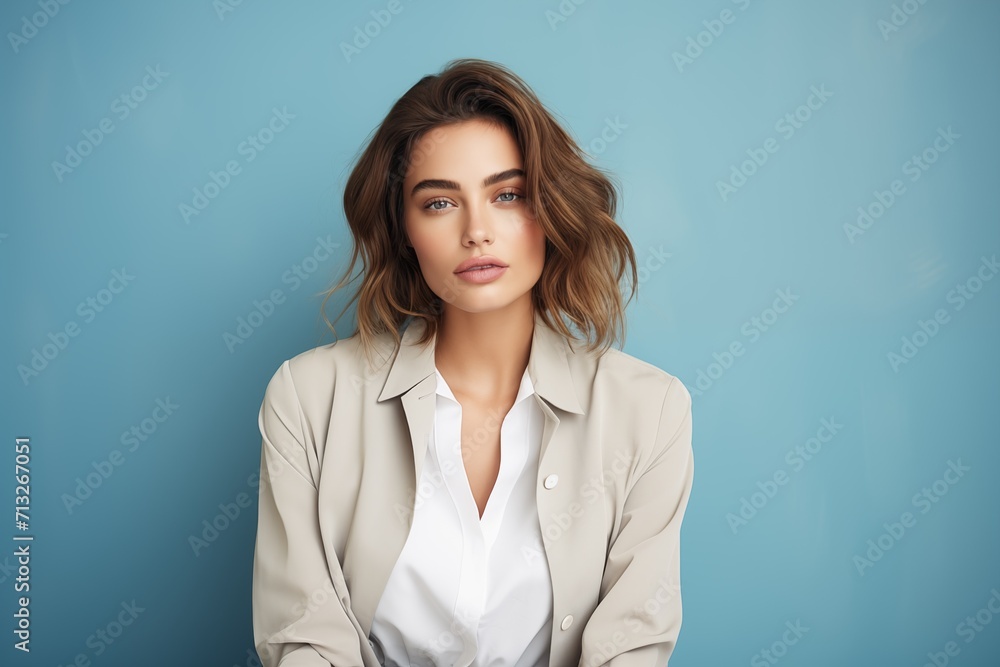 Illustration of a fashion portrait, AI Generated Illustration of a fashion portrait, AI Generated
