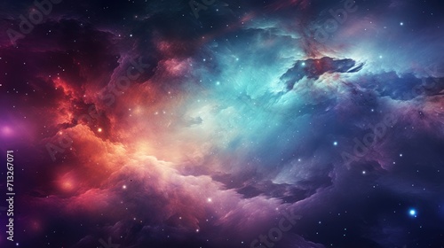 Colorful Nebula in Scifi Universe  Background  Wallpaper