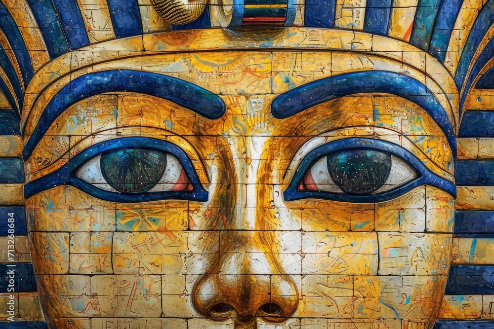 Egyptian Symbolism. Pharaoh Symbol of Egypt Illustration Egyptian Symbolism. Pharaoh Symbol of Egypt Illustration