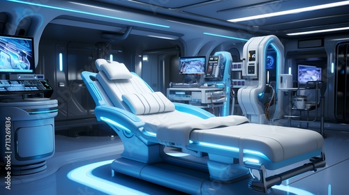 Modern Operating Room with Modern Medical Equipment