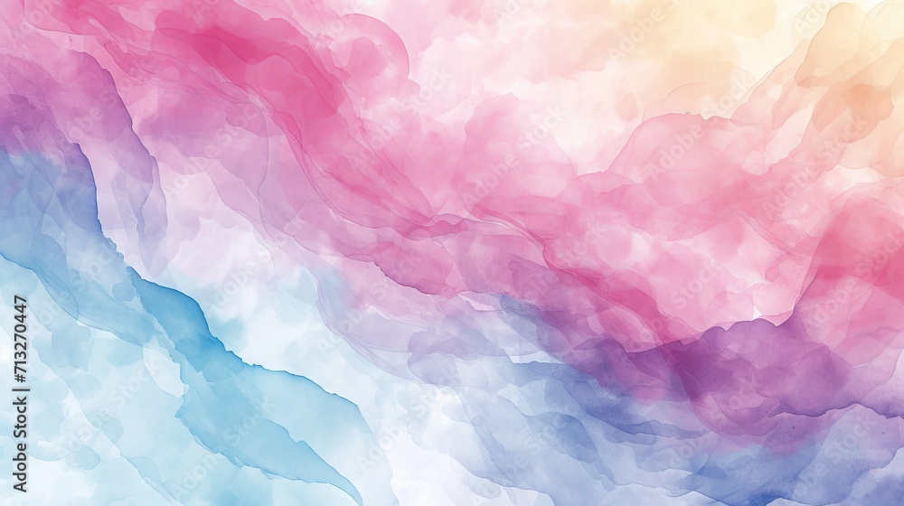Abstract watercolor background with flowing colors background