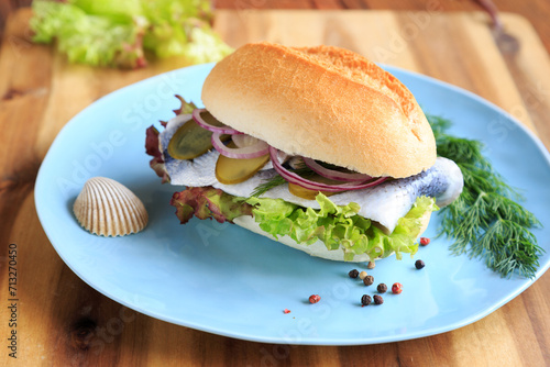 Canvastavla Fischbrötchen