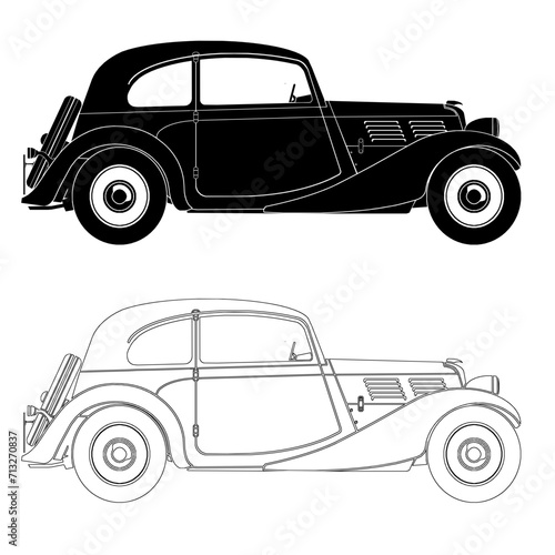 Tacot - Berline - Coupé - Voiture ancienne