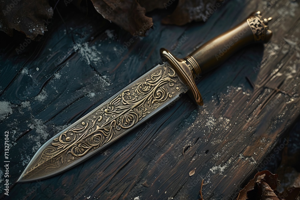 Bronze knives with ornate engravings showcase the artistic and practical craftsmanship of ancient metalworkers, providing a glimpse into historical cutlery elegance. Bronze knives with ornate engravings showcase the artistic and practical craftsmanship of ancient metalworkers, providing a glimpse into historical cutlery elegance.