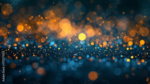 Bokeh lights on a dark abstract background