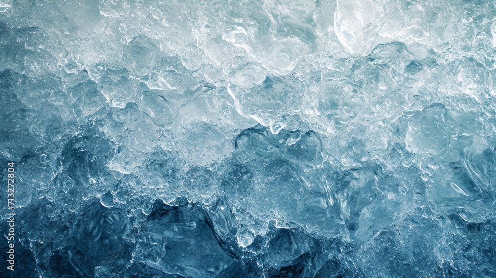 Frozen lake abstract with icy blue tones and textures background Frozen lake abstract with icy blue tones and textures background