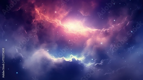 Colorful Nebula in Scifi Universe  Background  Wallpaper