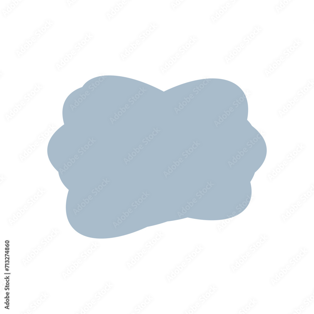 A simple cut out transparent cloud shape design element. A simple cut out transparent cloud shape design element.