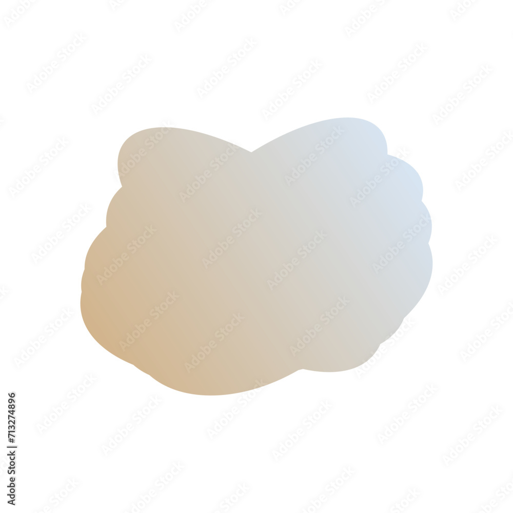 A simple cut out transparent cloud shape design element. A simple cut out transparent cloud shape design element.