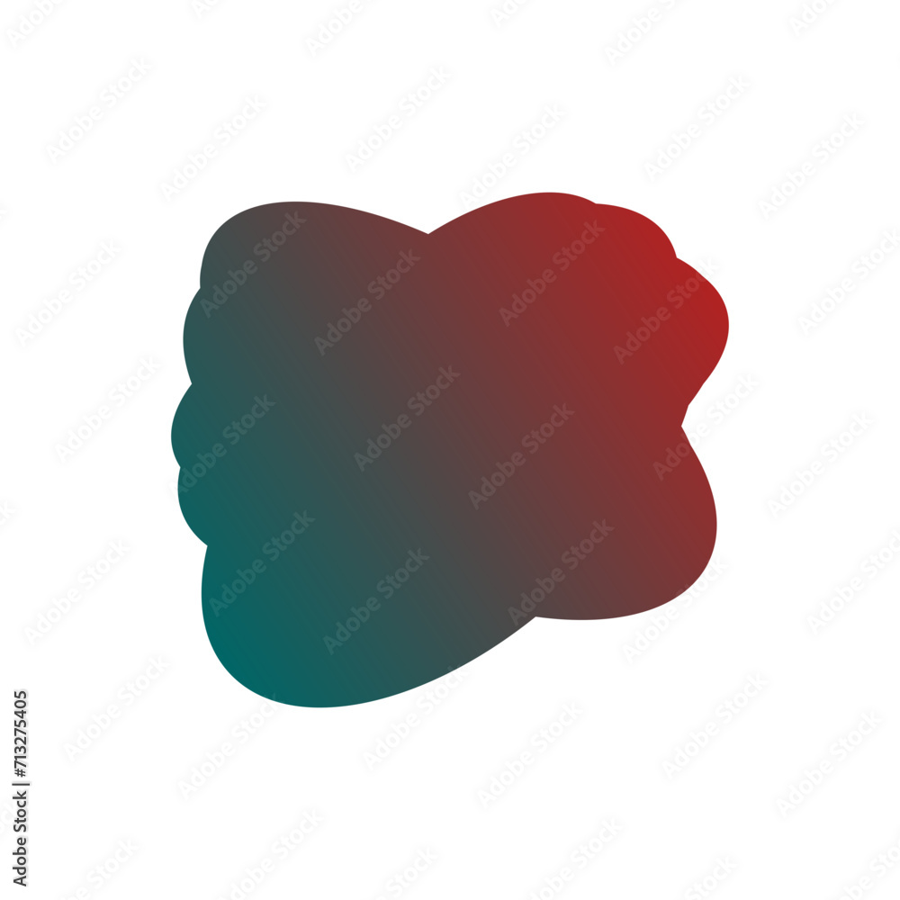 A simple cut out transparent cloud shape design element.