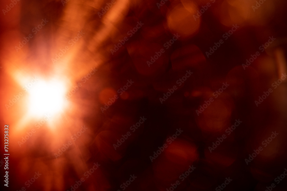 Abstract Natural Sun flare on the black Abstract Natural Sun flare on the black