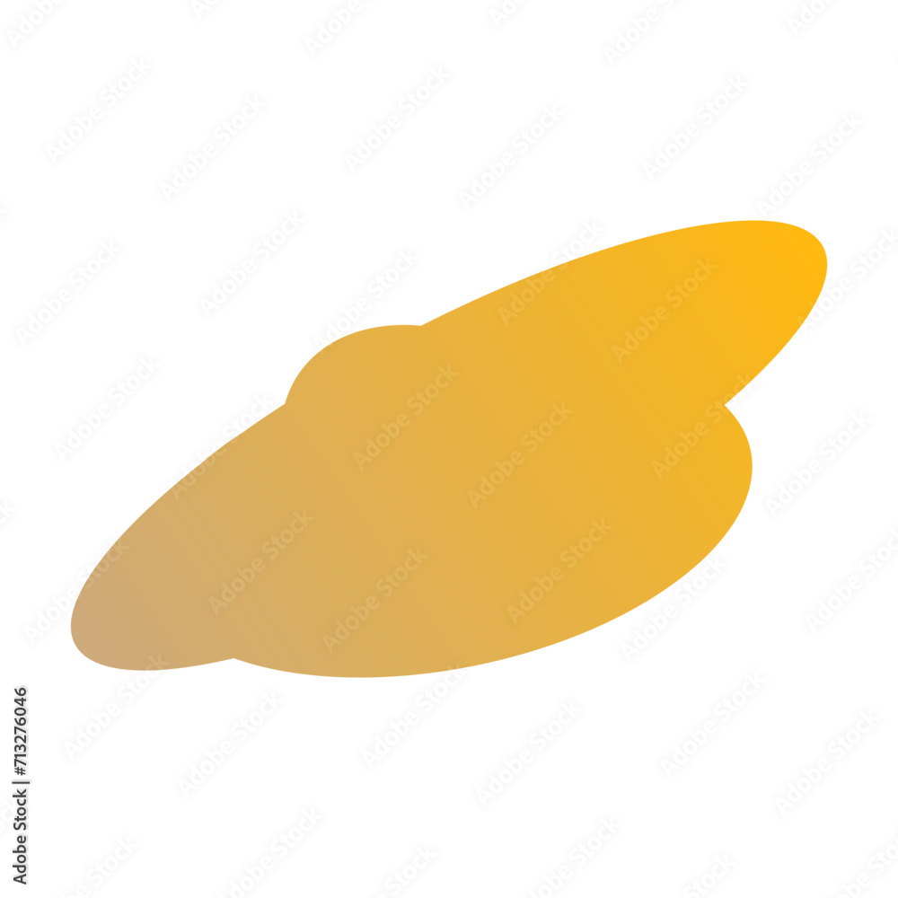 A simple cut out transparent cloud shape design element.