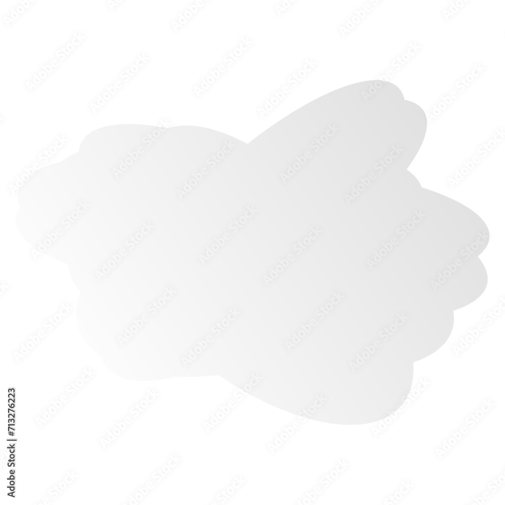 A simple cut out transparent cloud shape design element. A simple cut out transparent cloud shape design element.