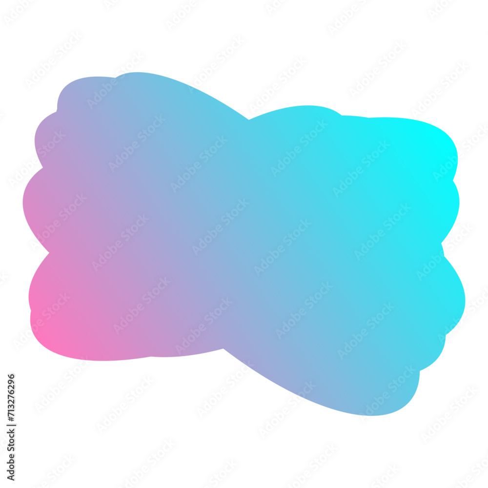 A simple cut out transparent cloud shape design element. A simple cut out transparent cloud shape design element.