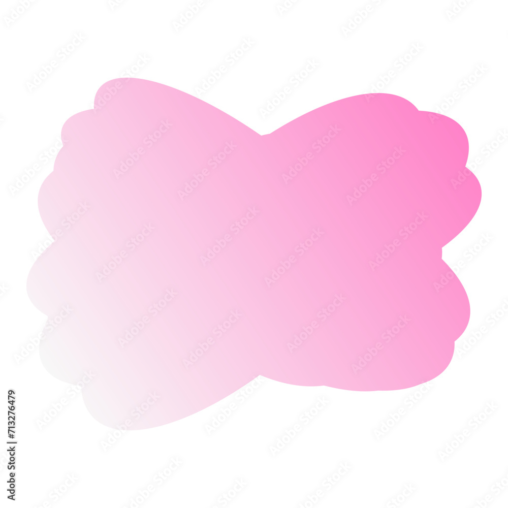A simple cut out transparent cloud shape design element. A simple cut out transparent cloud shape design element.